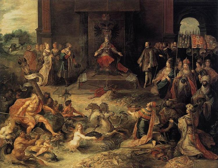 Frans Francken II Allegory on the Abdication of Emperor Charles V in Brussels Sweden oil painting art